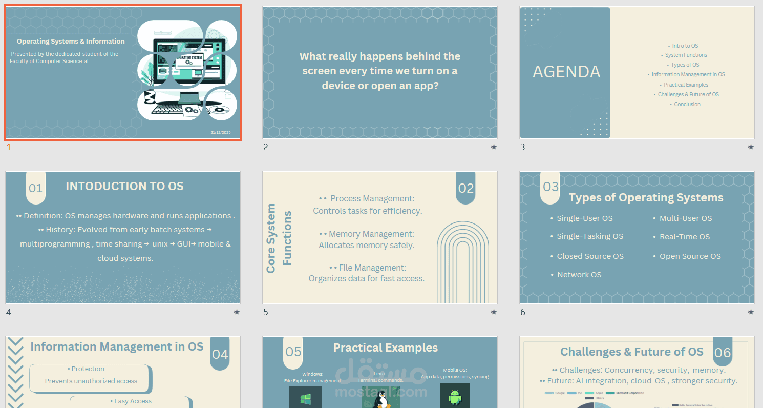 Technical Presentation Design: Future of OS
