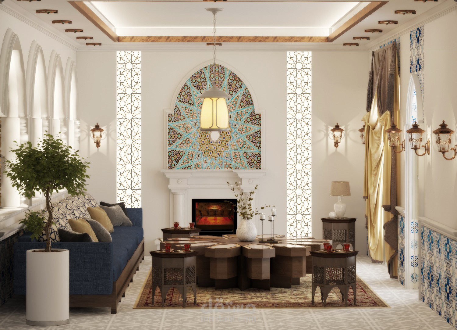 مجلس رجال على الطراز المغربي