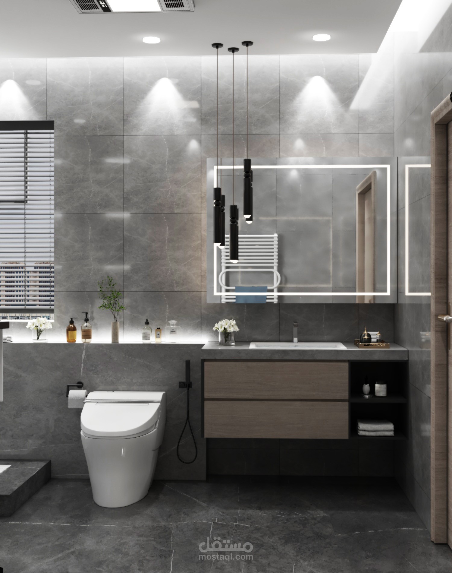 تصميم حمام معاصر