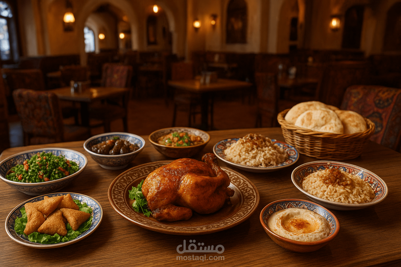 تصوير وتسويق لمطعم اكل شرقي