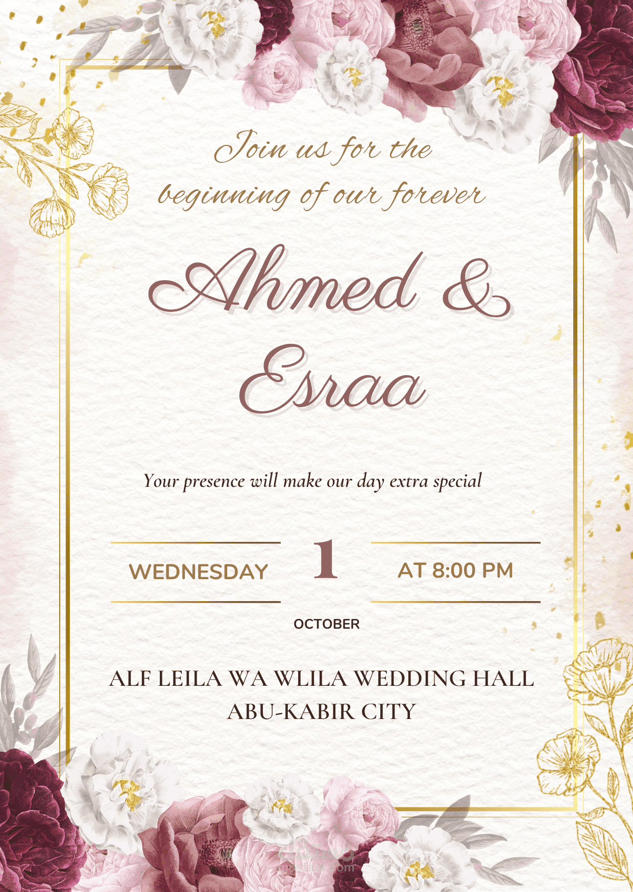wedding invitation