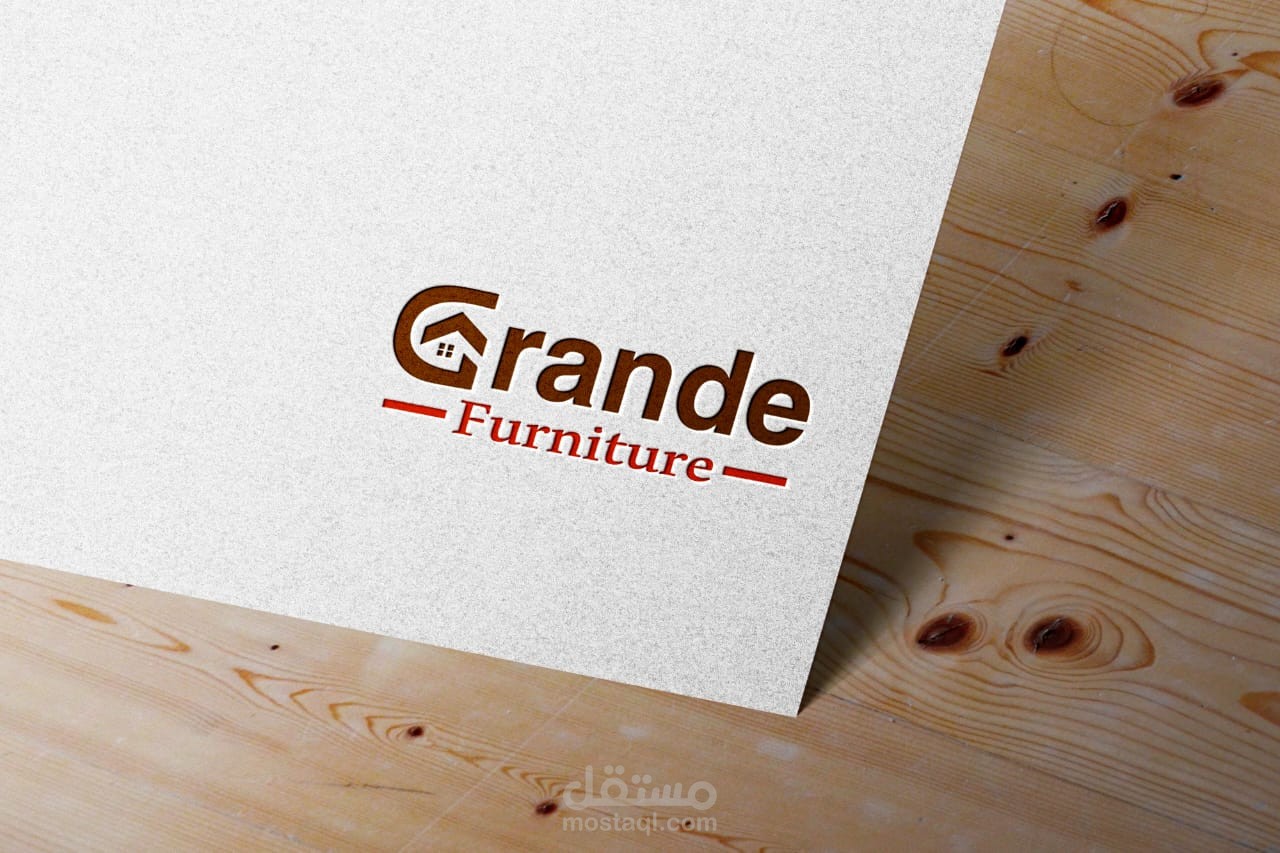 تصميم شعار لمتجر لبيع الأثاث Grand Furniture