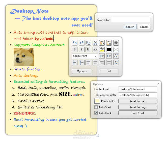 desktop note