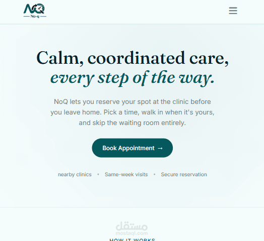 NoQ - Healthcare booking platform