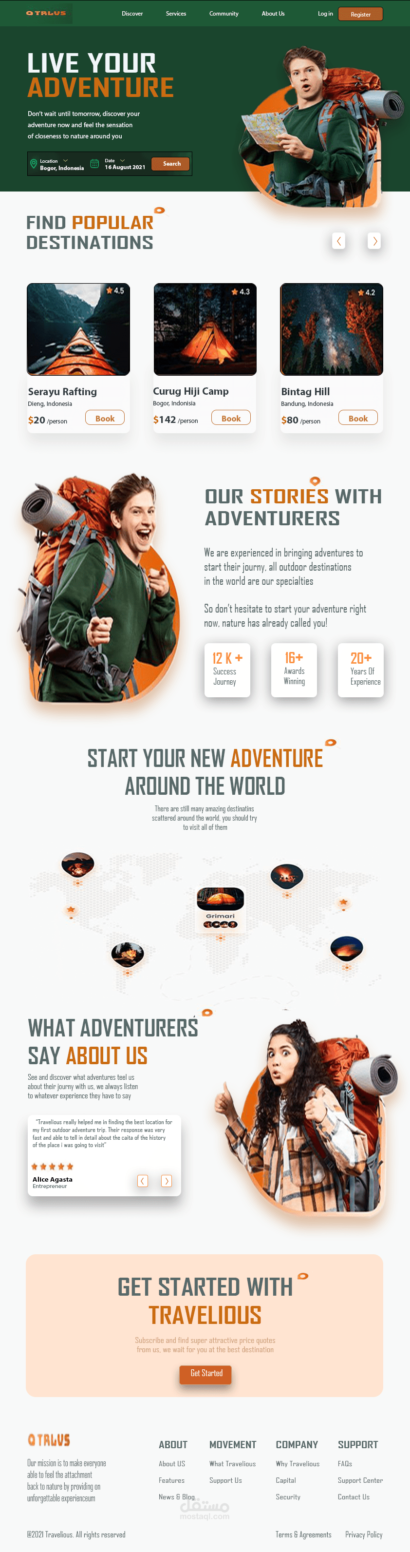Adventure Website