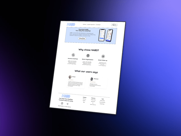 تصميم صفحة ويب احترافية متجاوبة