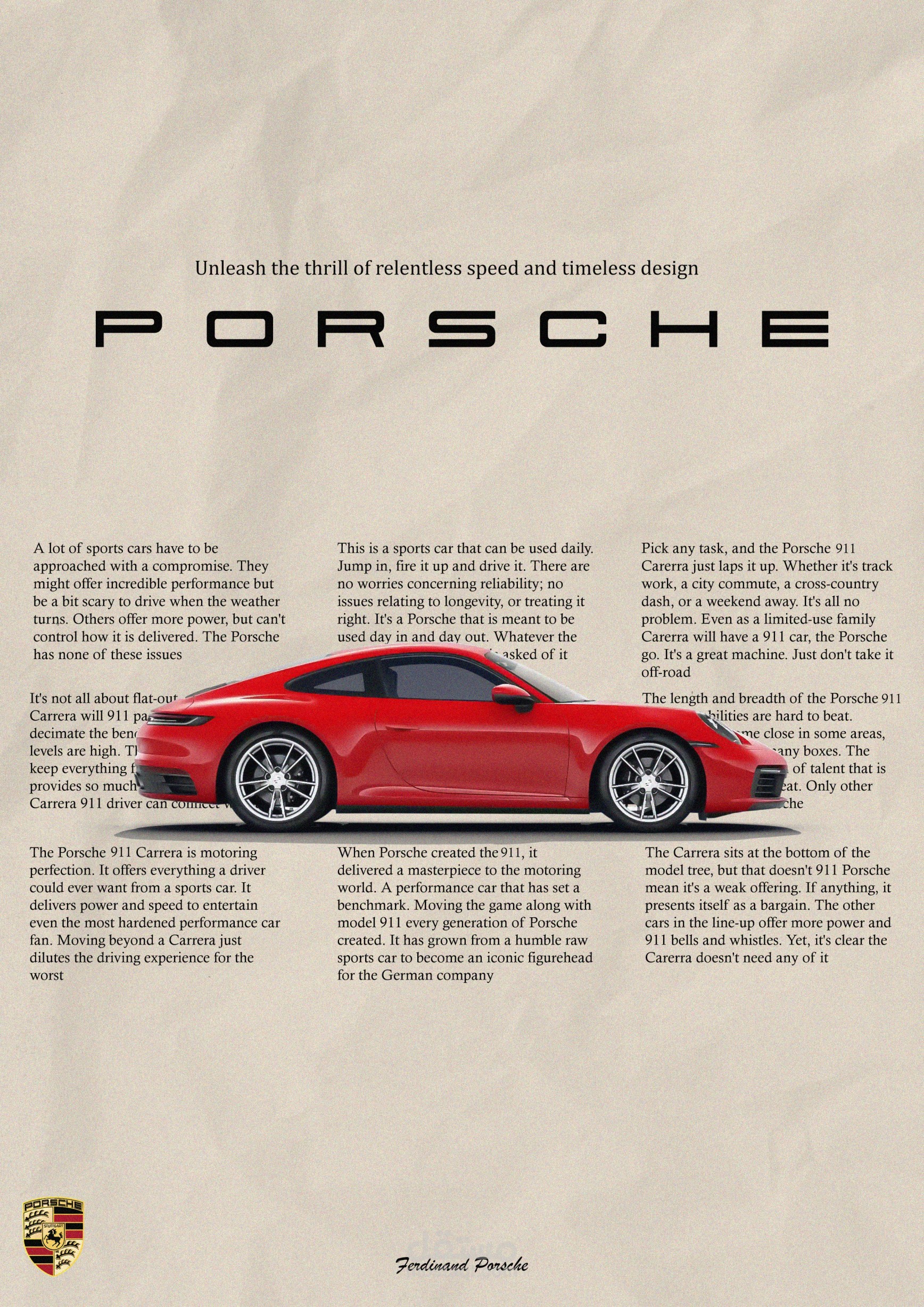 Porsche poster