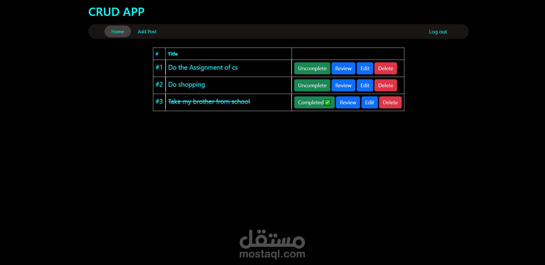 تطبيق لإدارة المهام اليومية