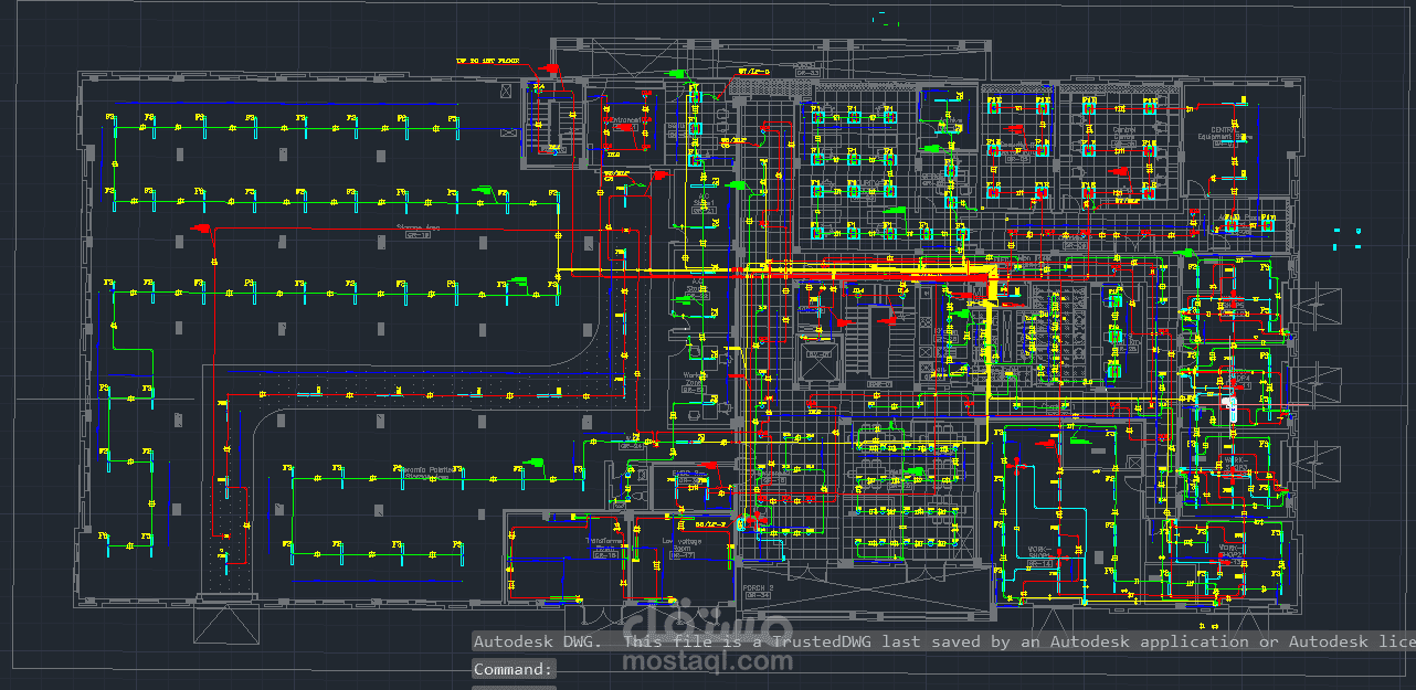 عمل Shop Drawing لاعمال الاضاءة ق المبنى