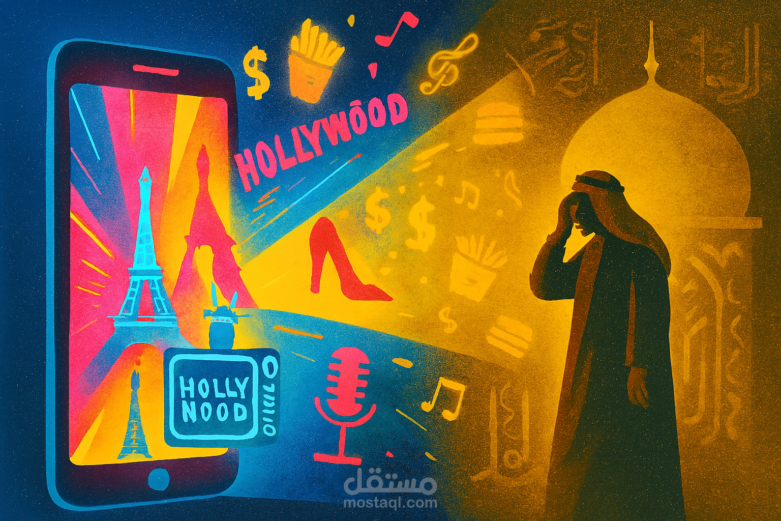 نموذج ل بحث عن (( الهيمنة الناعمة .. كيف تمارس الثقافة الغربية غزوها للمجتمعات العربية))