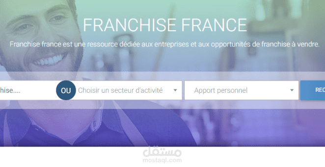 Laravel web application for franchises companies