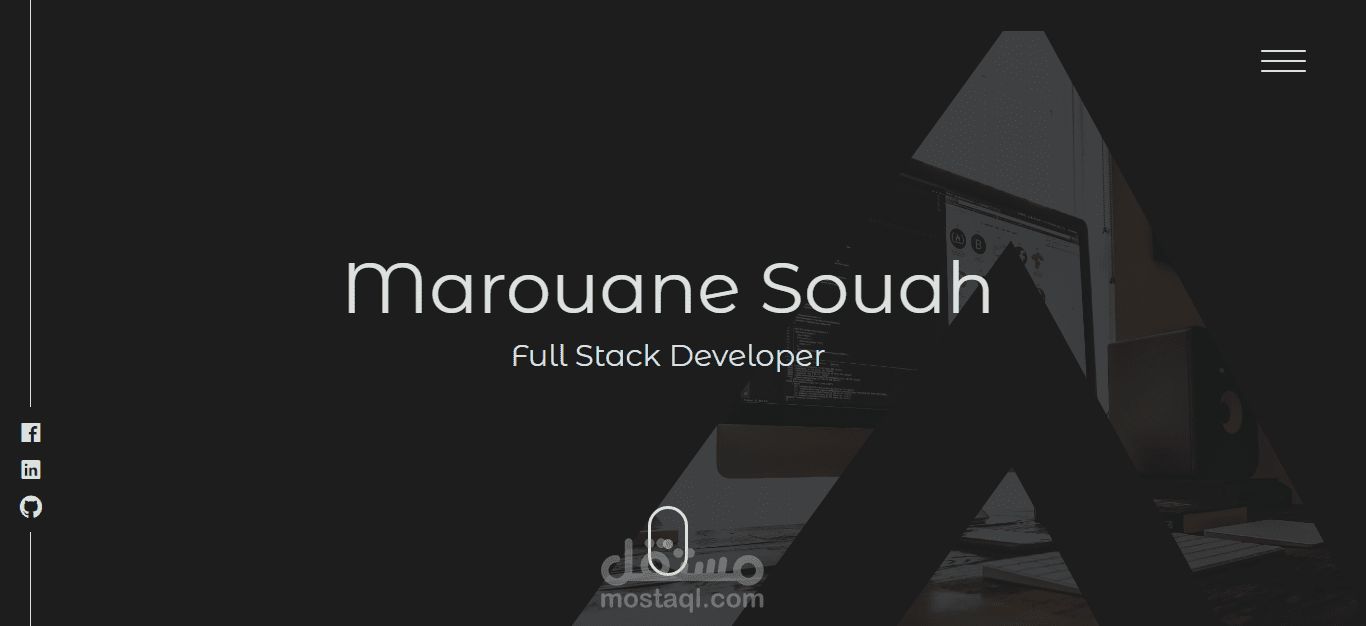 Portfolio built with Angular5 and Laravel