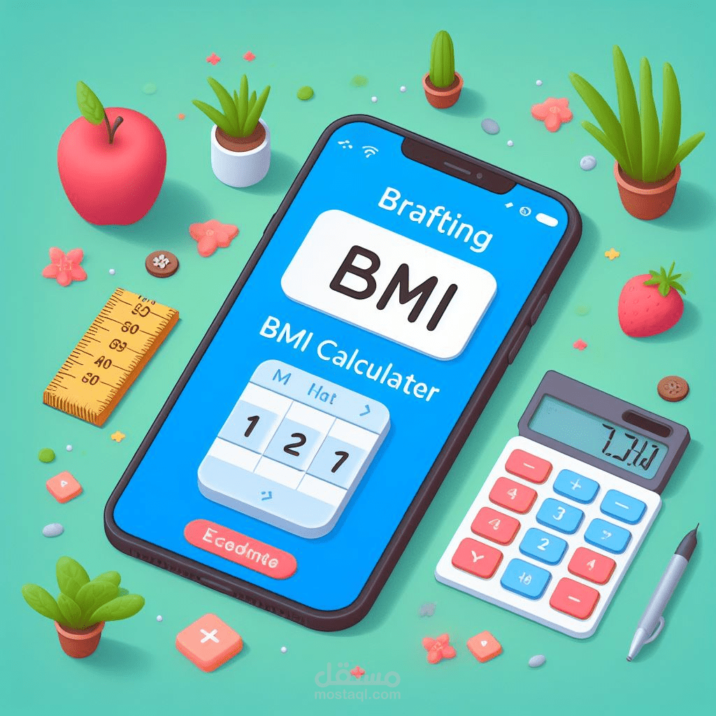 تطبيق حساب مؤشر كتلة الجسم (BMI App) باستخدام Flutter