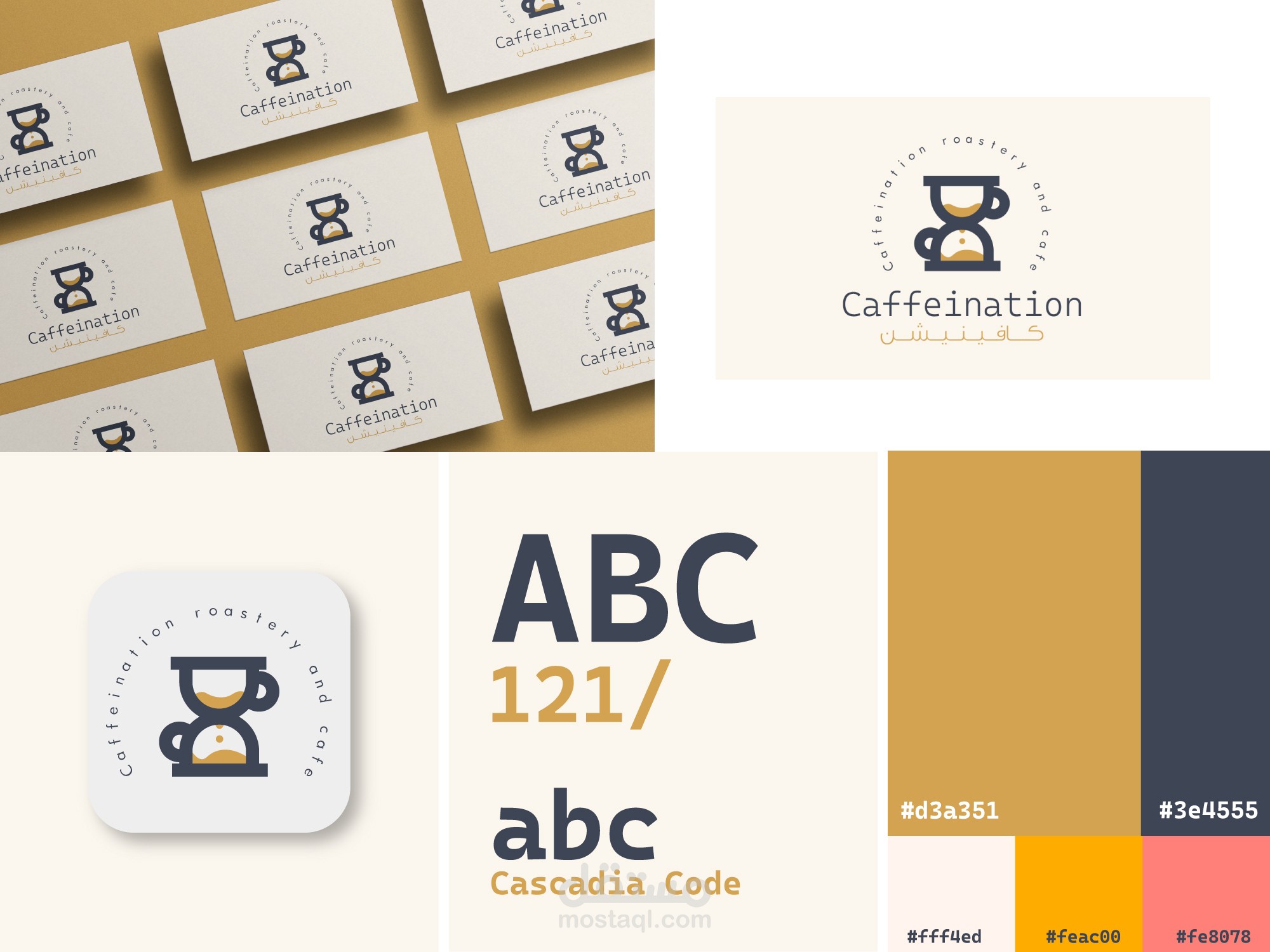 caffeination logo design
