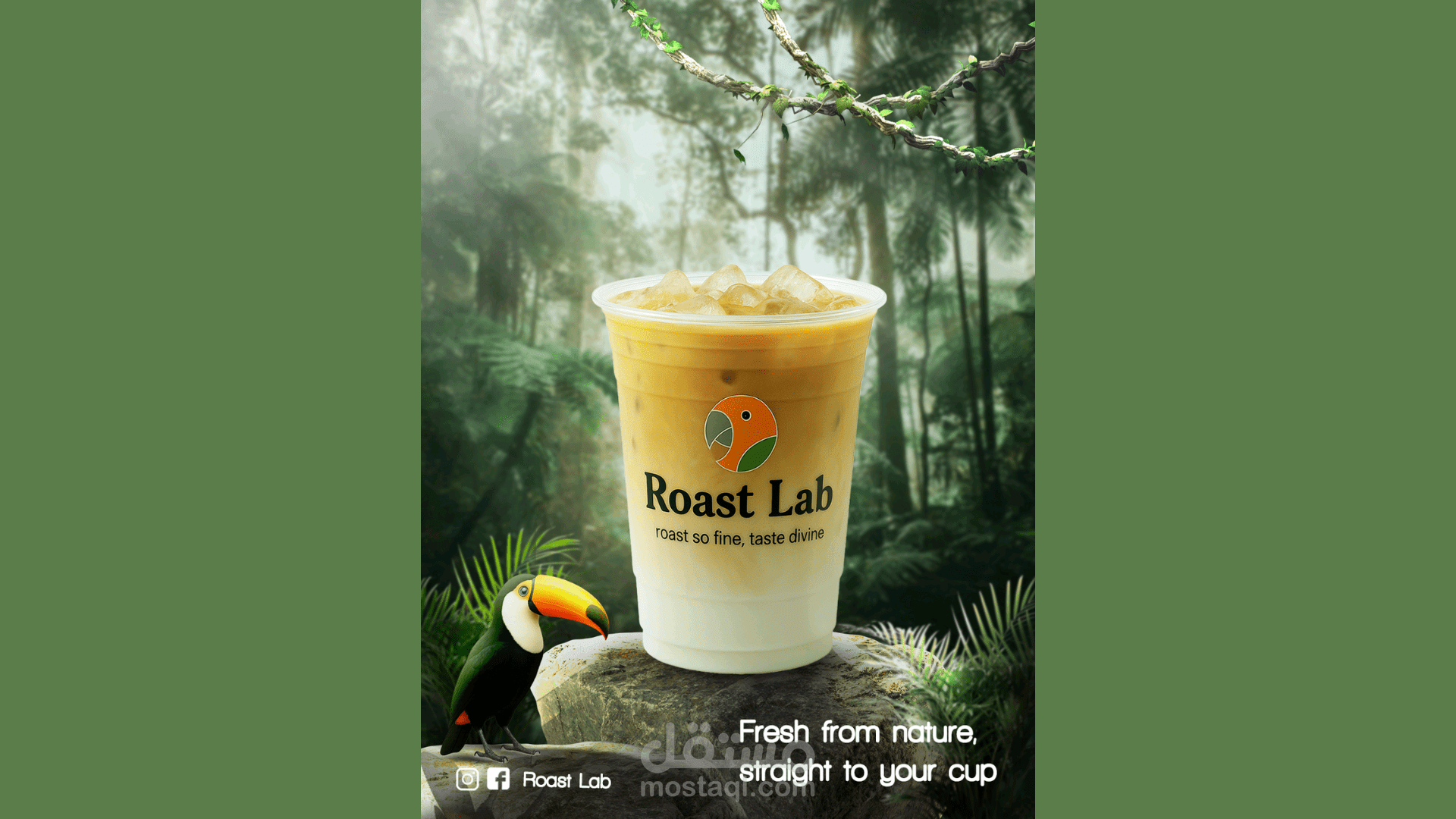 Roast Lab: نكهة الطبيعة في كل رشفة. (Roast Lab: The Flavor of Nature in Every Sip)