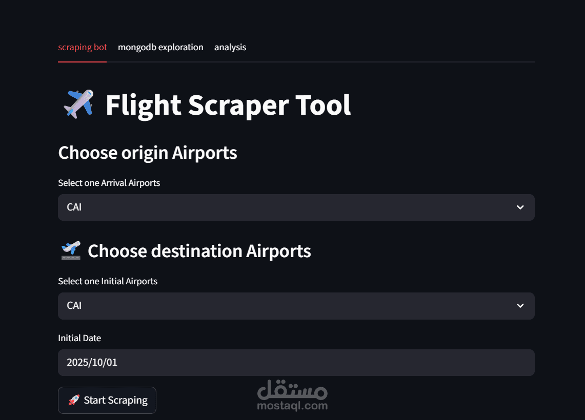 Flight Data Scraper and Analyzer