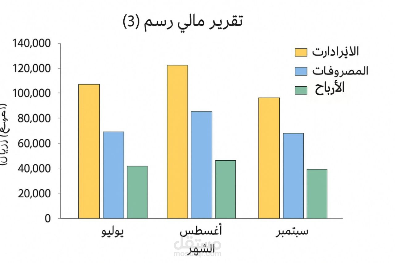 تقرير مالي مبسط لثلاثه اشهر