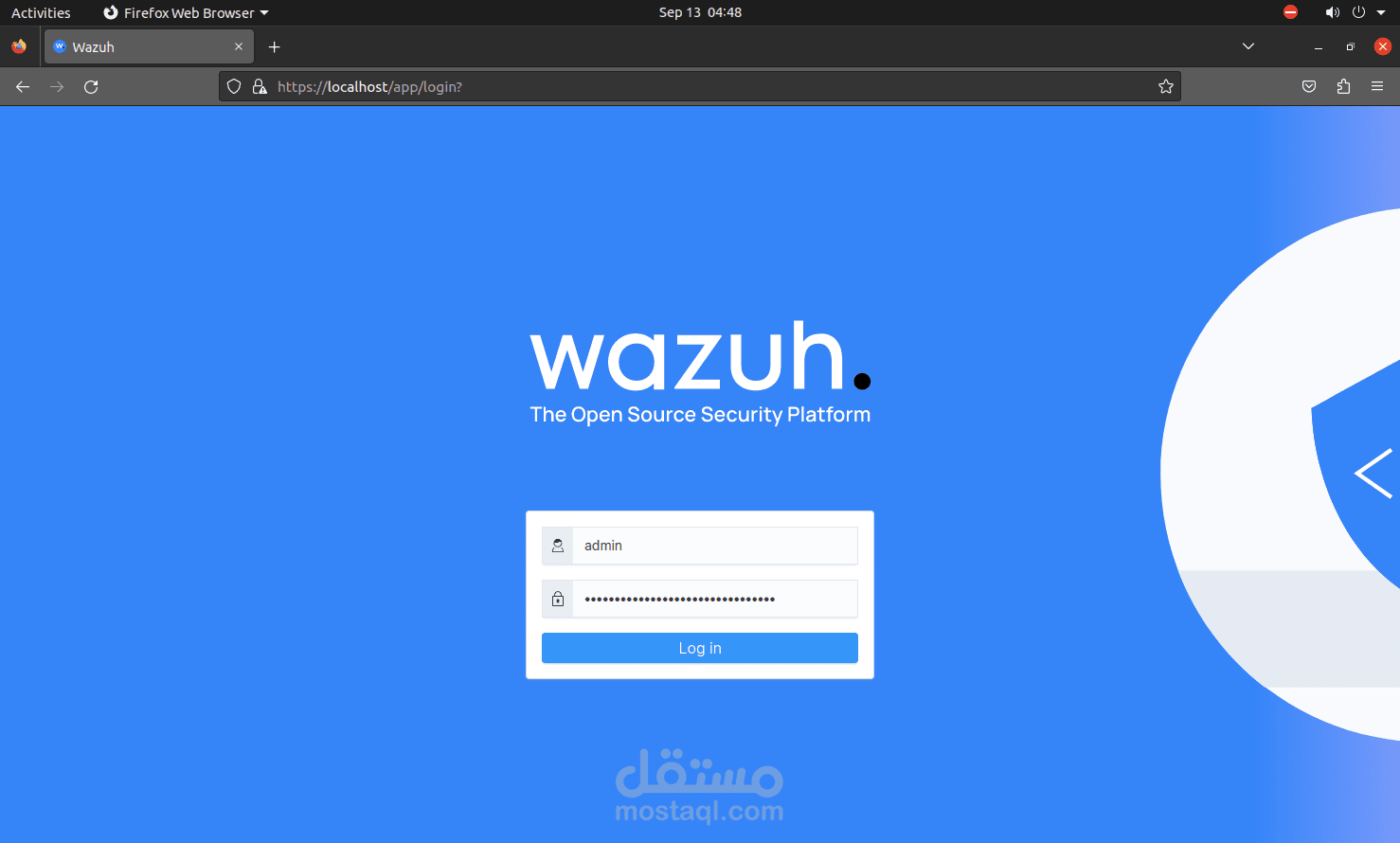 إعداد ومراقبة نظام أمني (SIEM Dashboard)