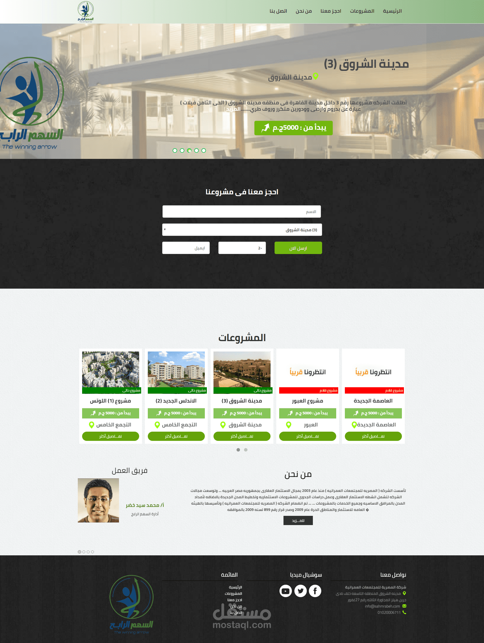 مشروع السهم الرابح ( الشركة المصرية للمجتمعات العمرانية