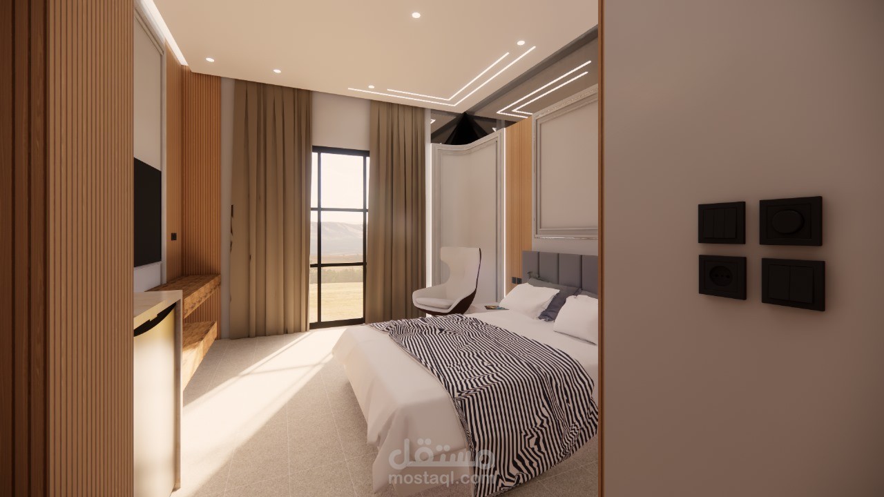 تصميم غرف فندقية