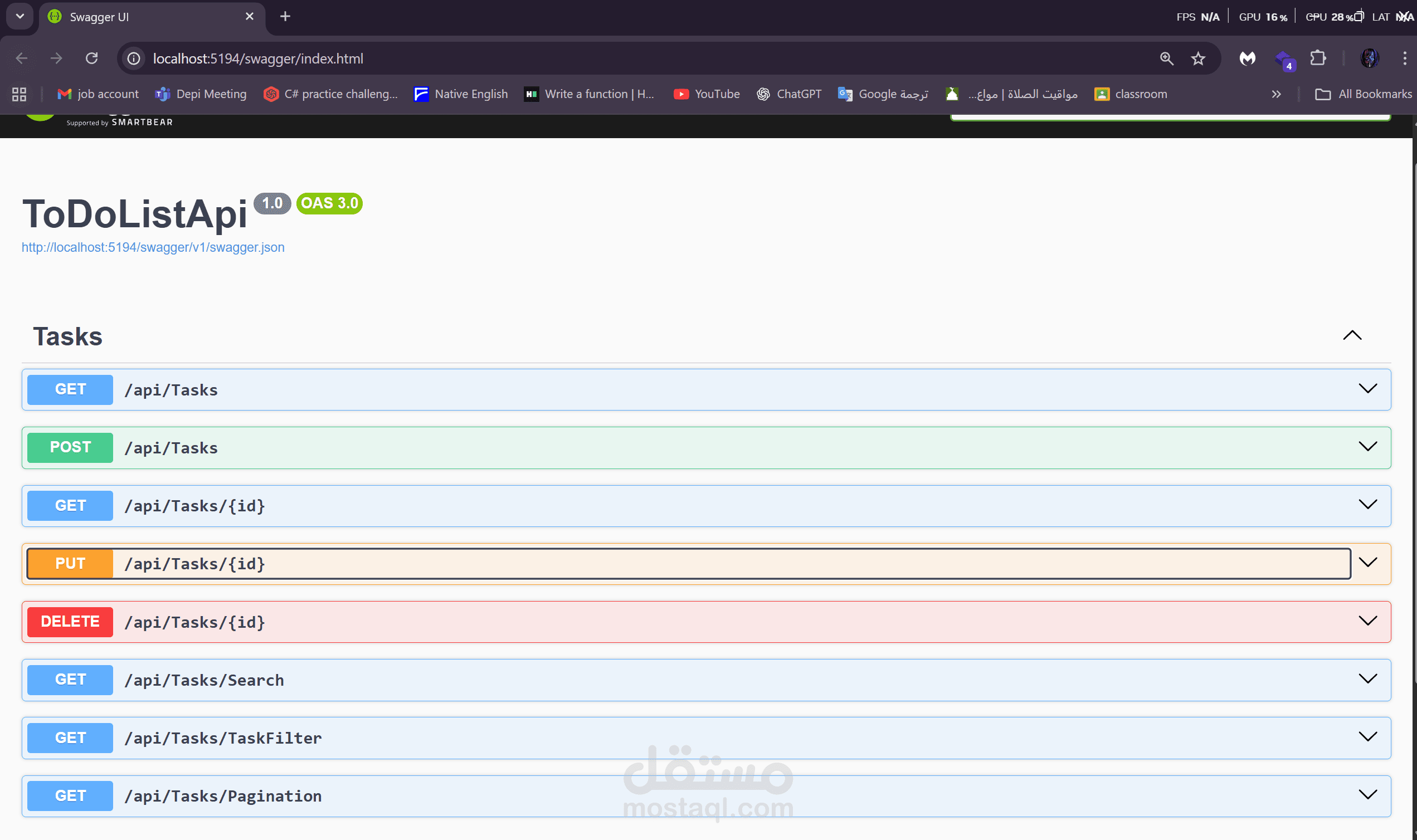 To Do List Api