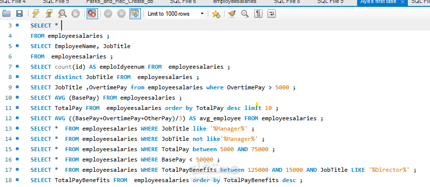 cleaning Data using MySQL