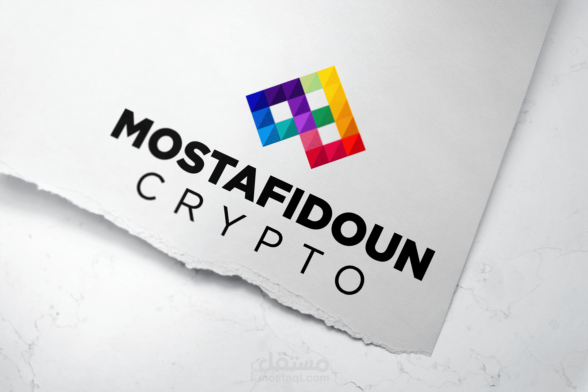 شعار crypto mustafidun لموقع الكتروني و قناة يوتوب