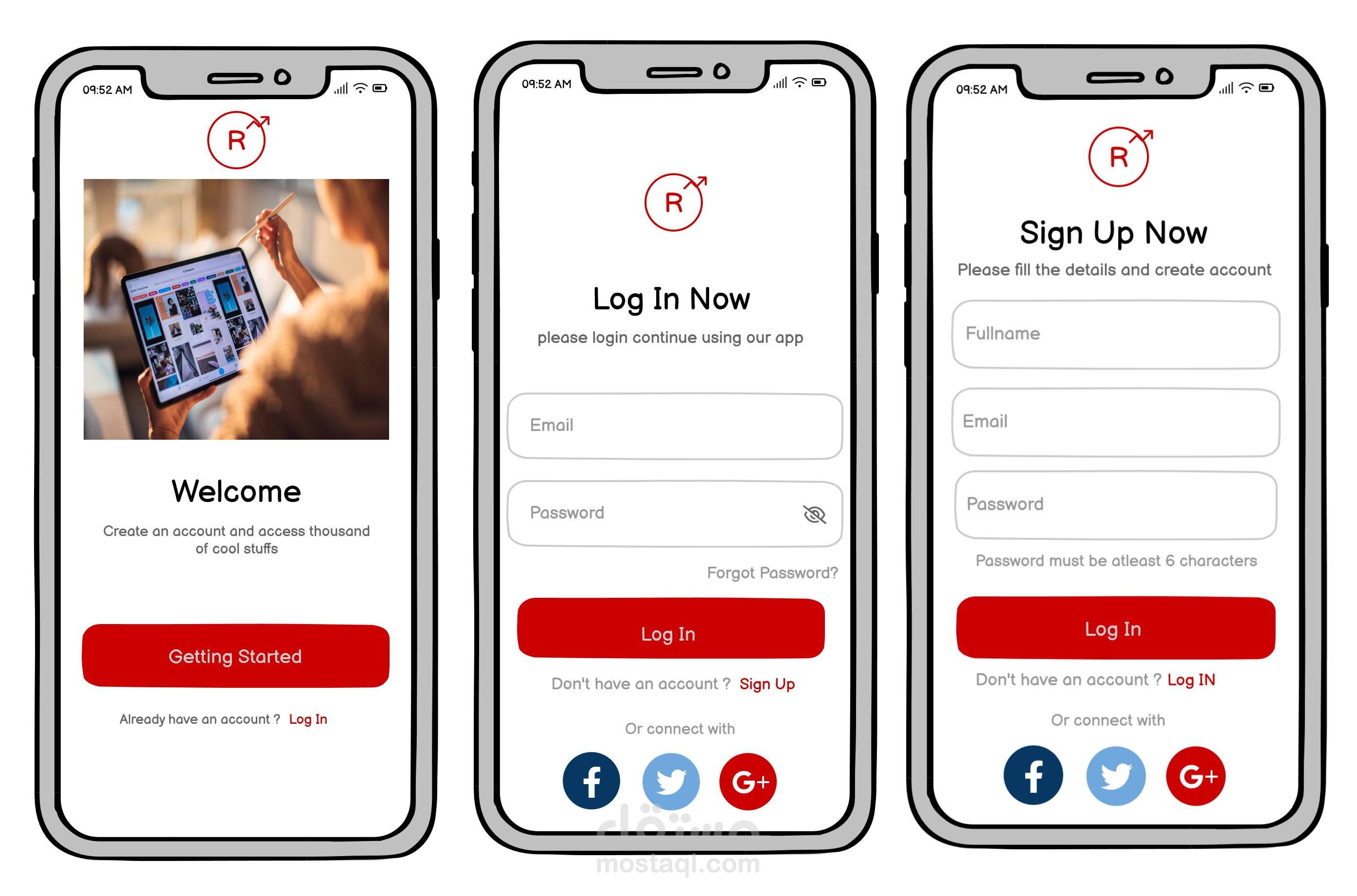 تصميم واجهات مستخدم (UI) جذابة – Wireframes باستخدام Balsamiq و Adobe XD