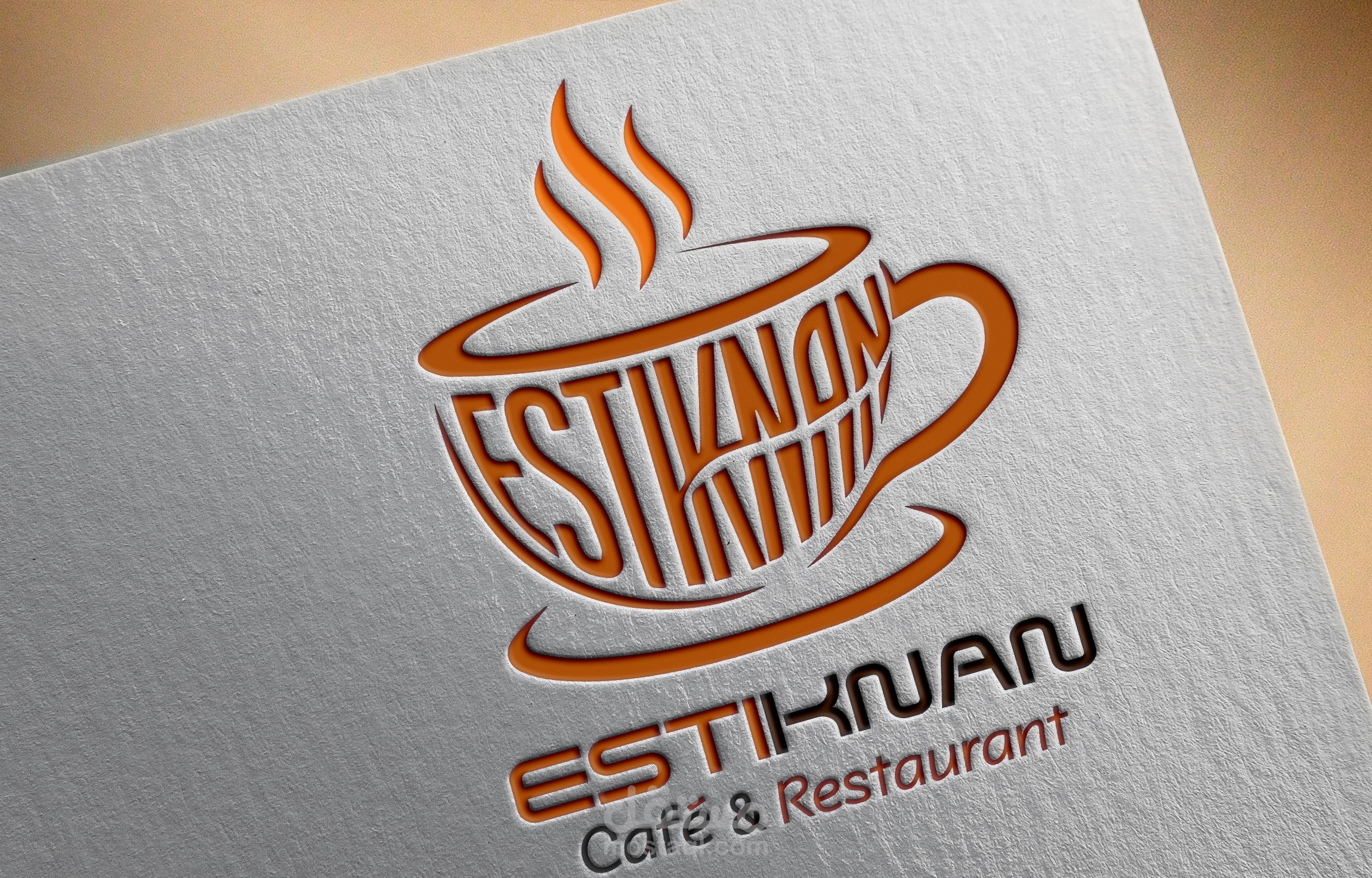 تصميم شعار احترافي لكافية ومطعم استكنان