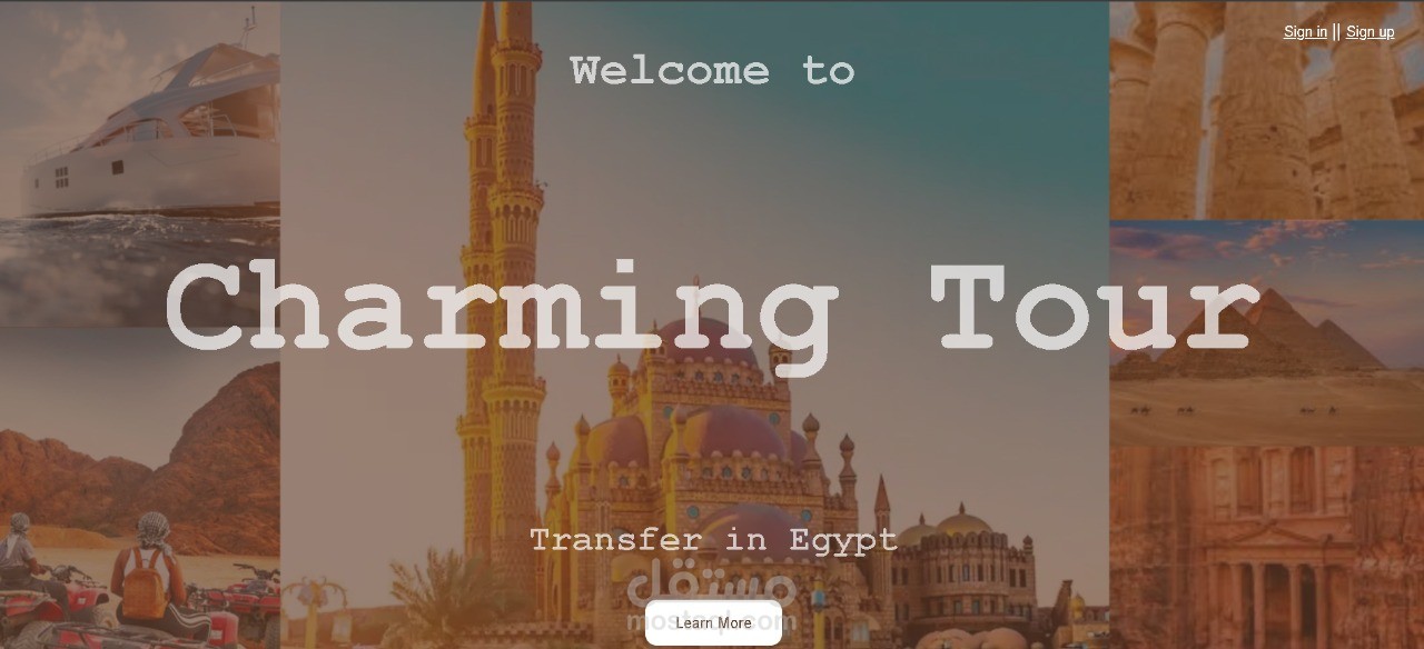 Charming Tour – موقع ويب متعدد اللغات لخدمات النقل والسياحة