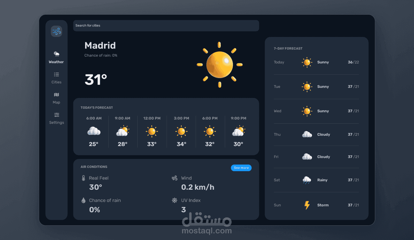 Get Weather – تطبيق توقعات الطقس الحديث