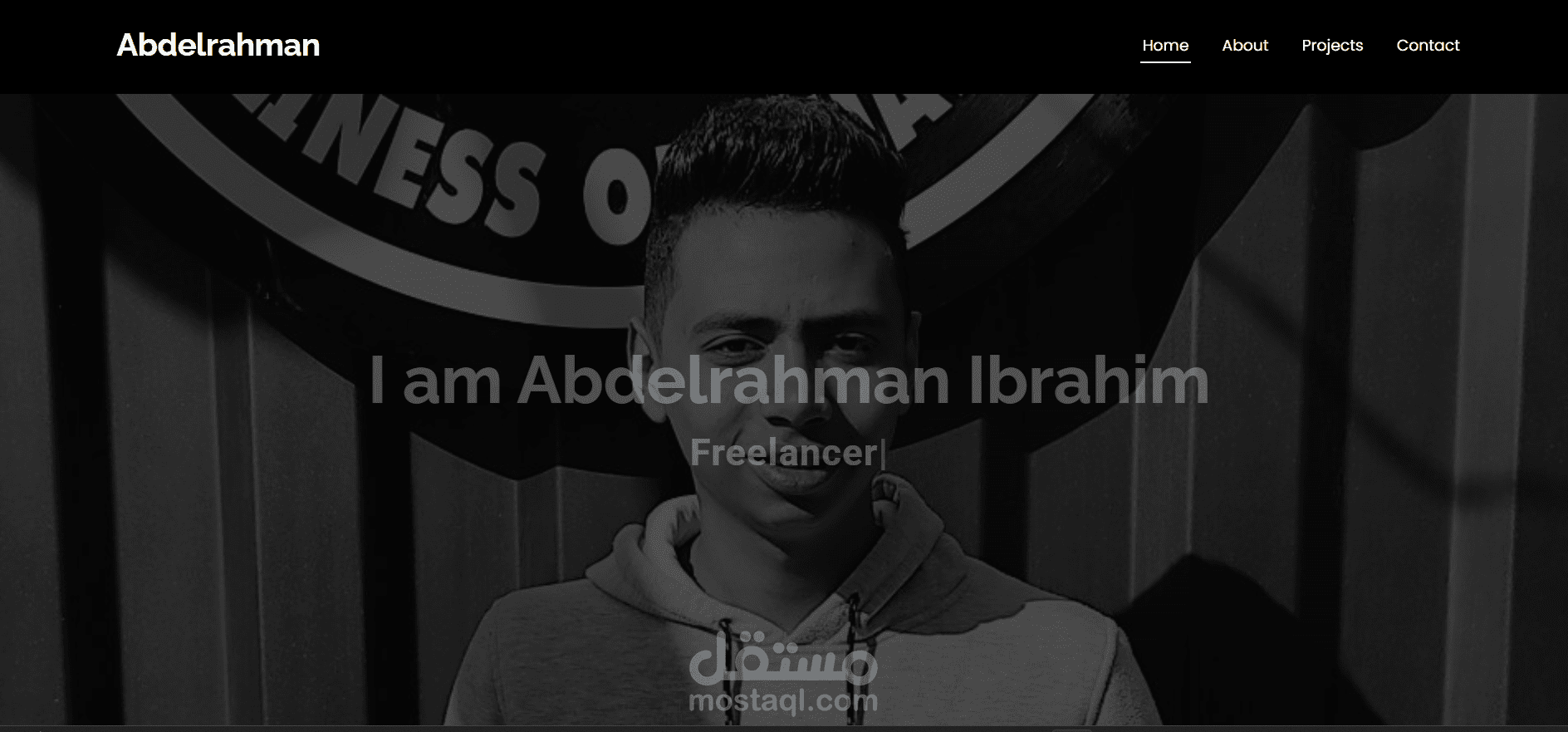 Portfolio Website باستخدام Bootstrap