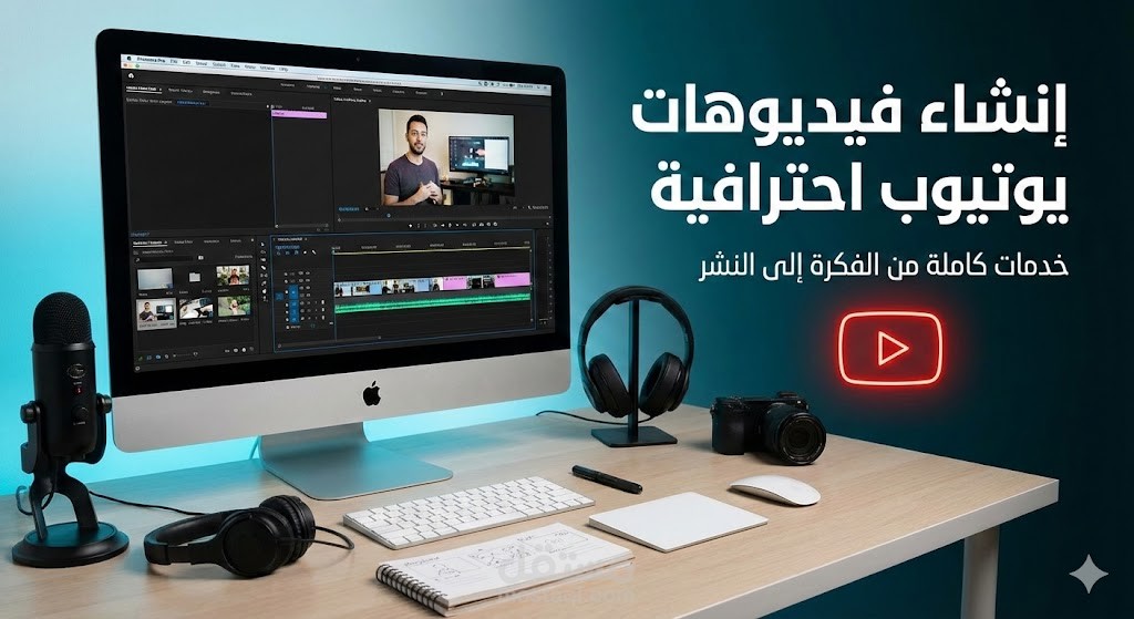 إنتاج فيديوهات يوتيوب احترافية (من الفكرة إلى النشر)