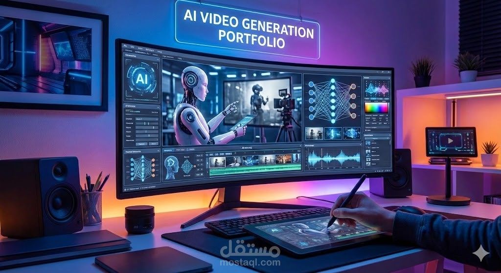 انشاء فيديوهات ذكاء اصطناعى