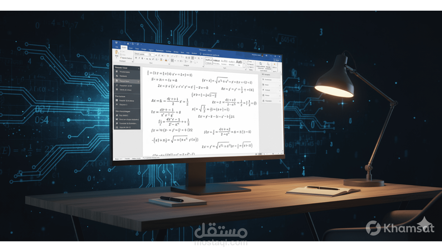 تنسيق وكتابة ملفات Word متضمنة معادلات رياضية وهندسية دقيقة