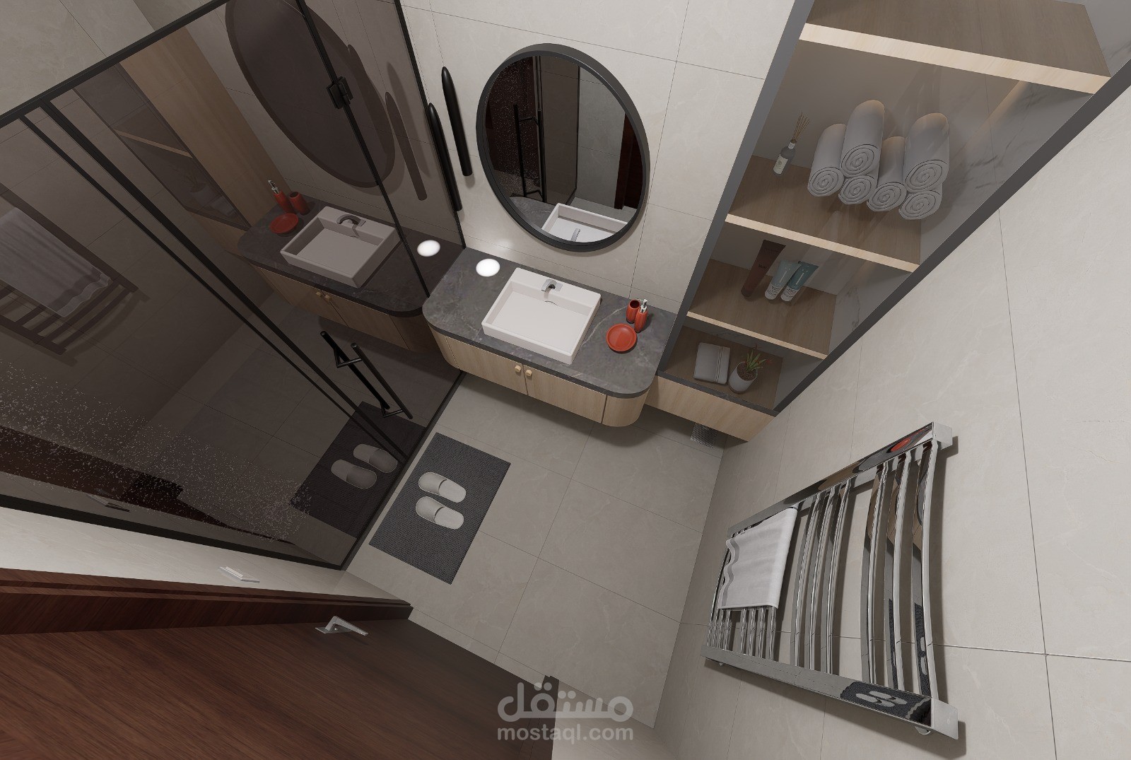 تصميم داخلي لحمام
