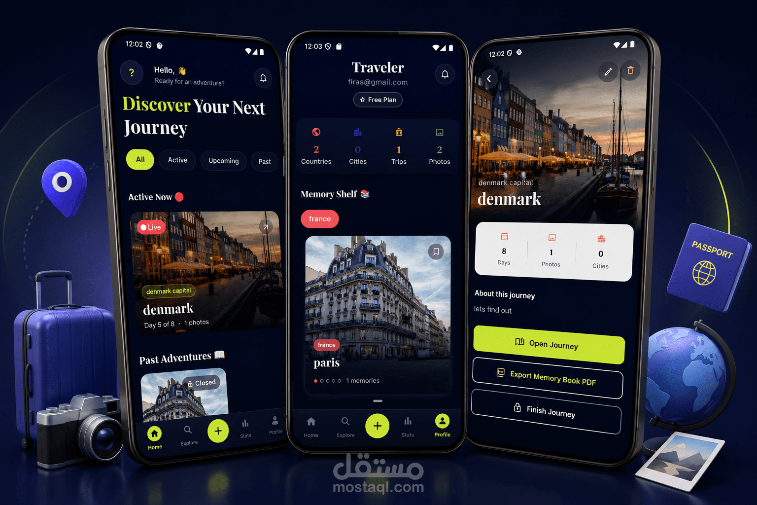 تطبيق WanderShare - لمشاركة التجارب والوجهات السياحية