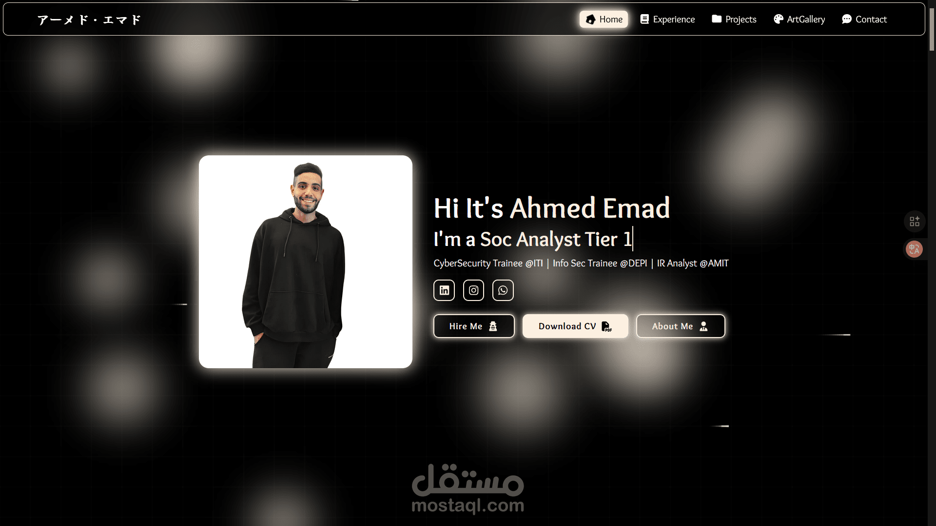 انشاء مواقع شخصيه (Portfolio)