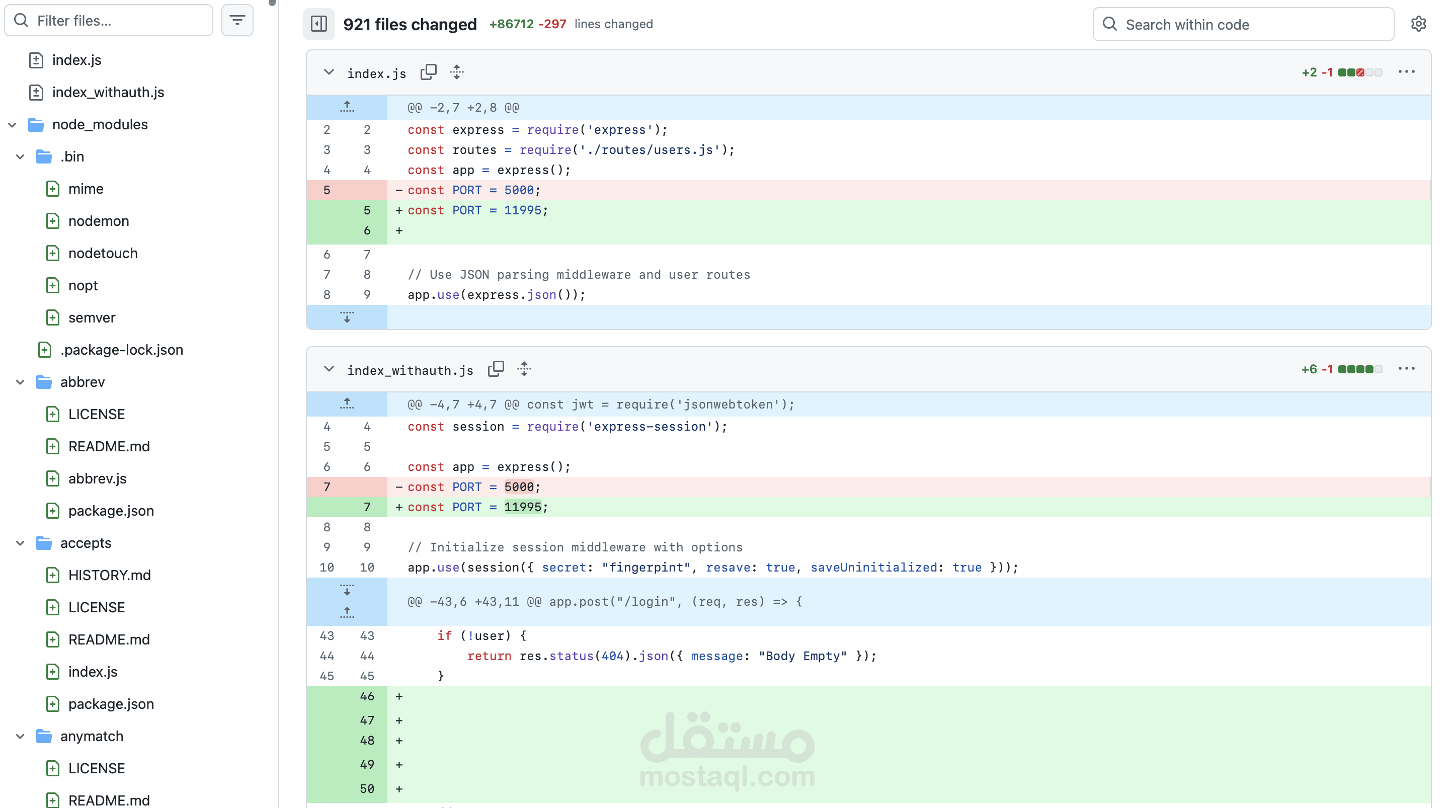 CRUD operations with Node.js and Express.js