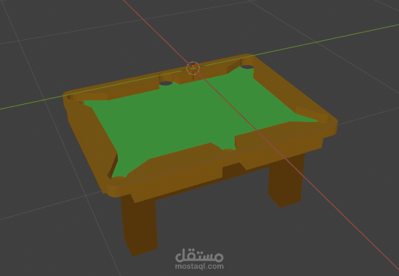 مجسم طاولة بلياردو 3D
