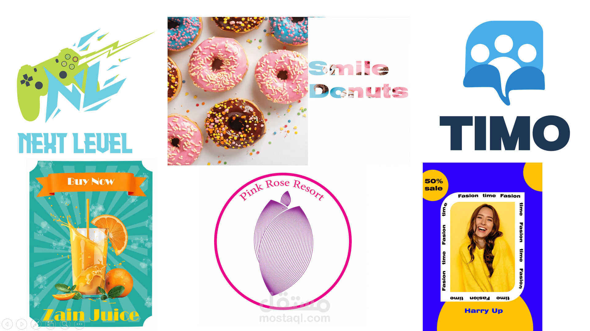 بعض اللوجوهات والتصميمات