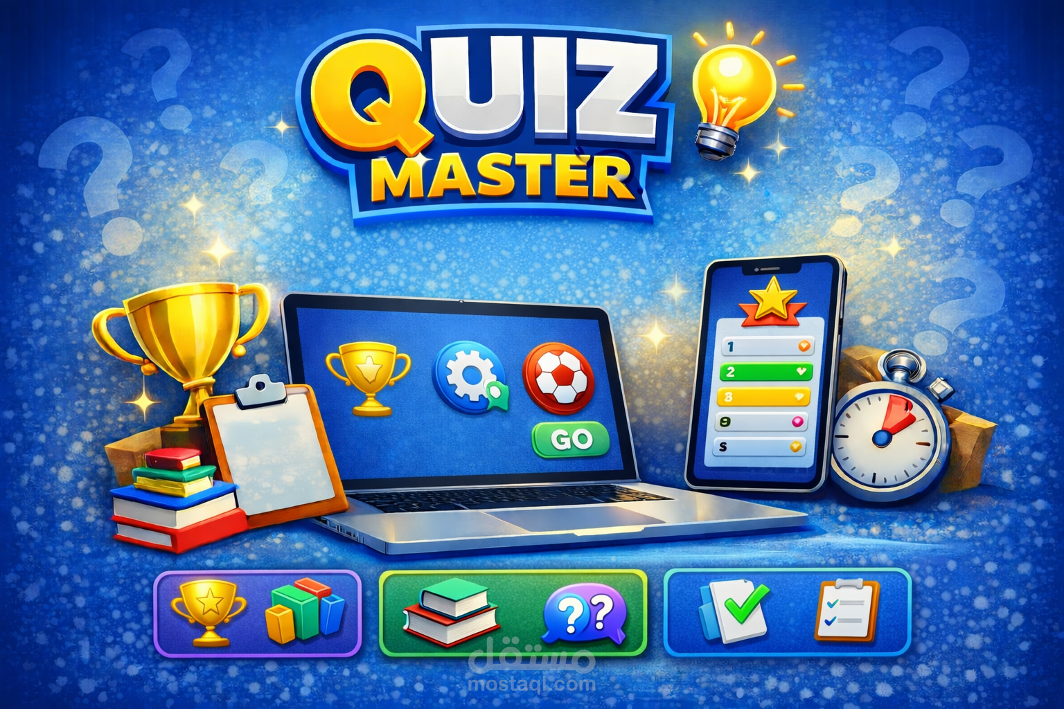 quiz-master  مشروع اختبار معلومات