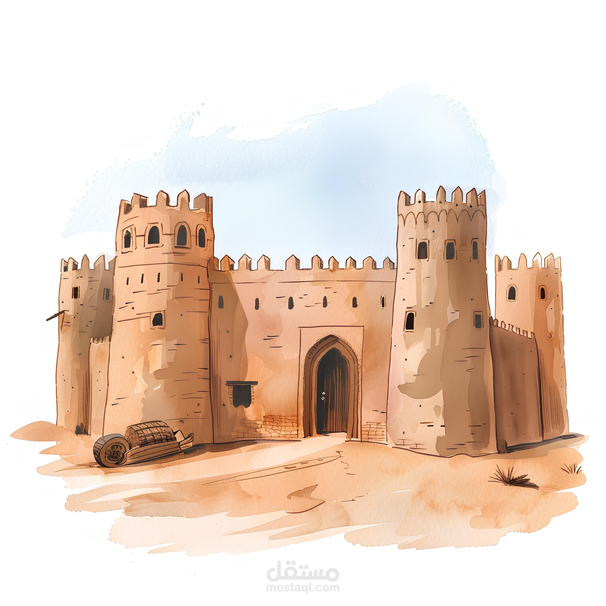 القلعه رسم ديجيتال