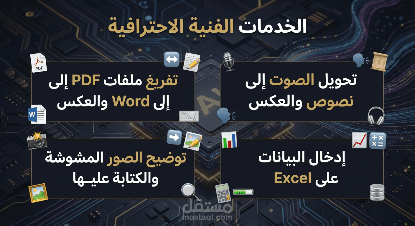 الخدمات الفنية الاحترافية