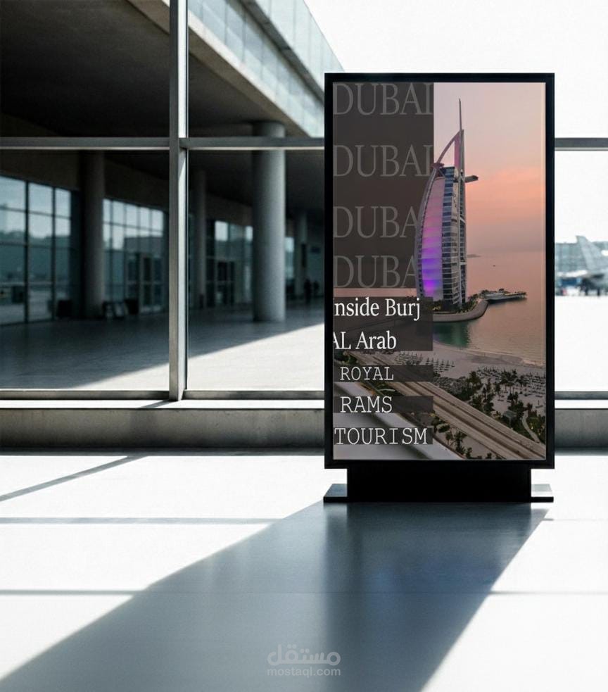 اعلان خارجي ل شركه سياحه في دبي