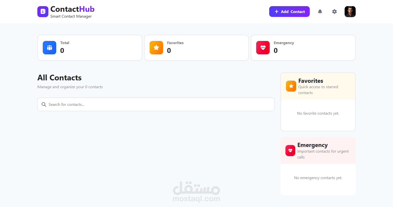 ContactHub — Smart Contact Manager
