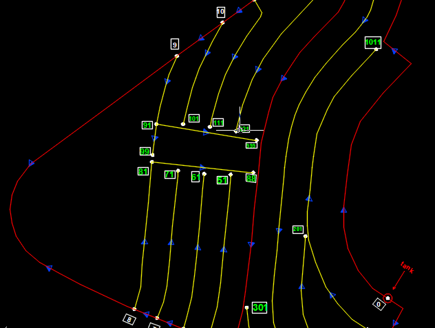 رسم مخطط مياه شرب لمدينة كاملة مع الحسابات