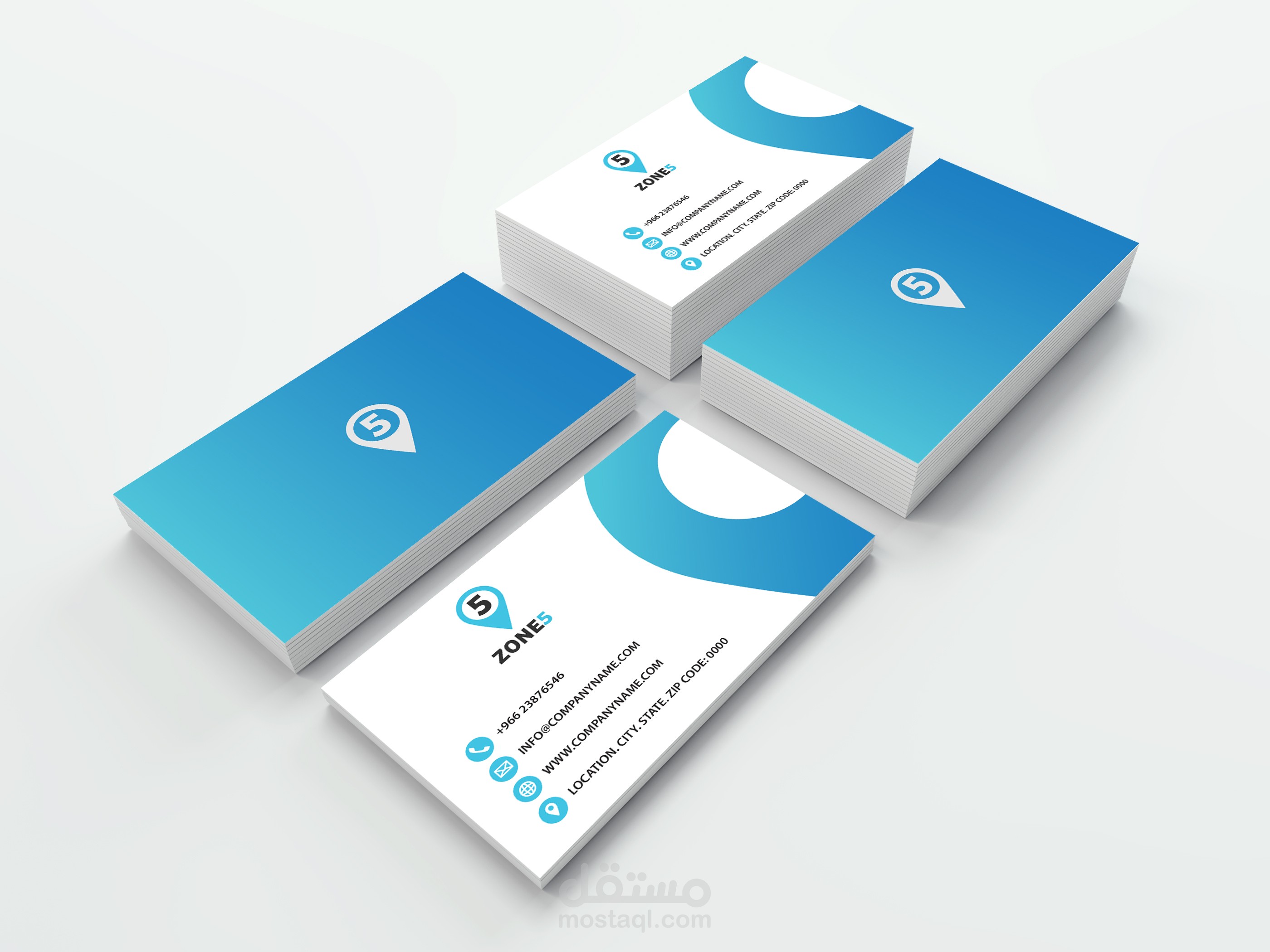 Business card Zone5 company