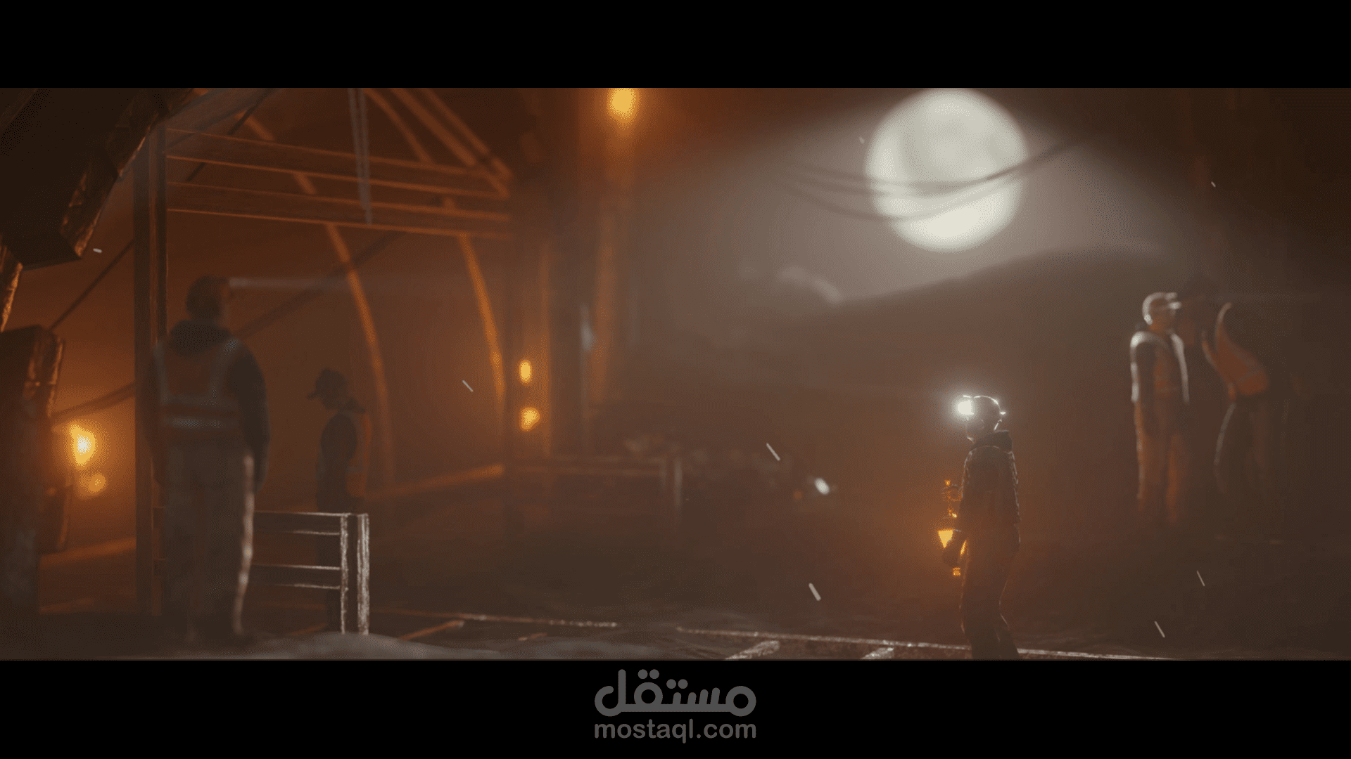 قصة متحركة 3D عن عمال المناجم