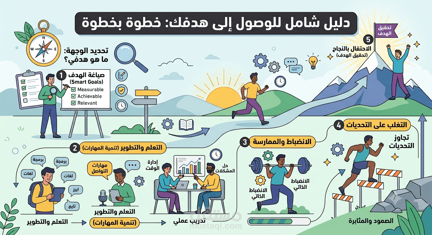 تنمية نفسك لتصل لهدفك